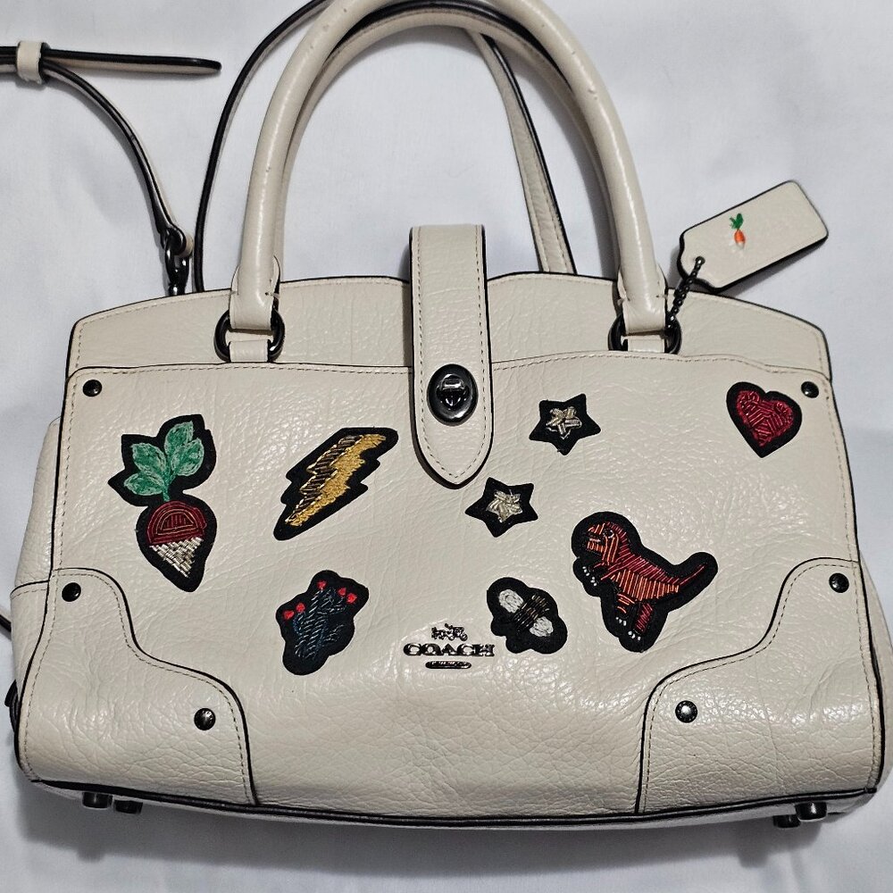 Coach Mercer 24 Satchel with Souvenir Embroidery